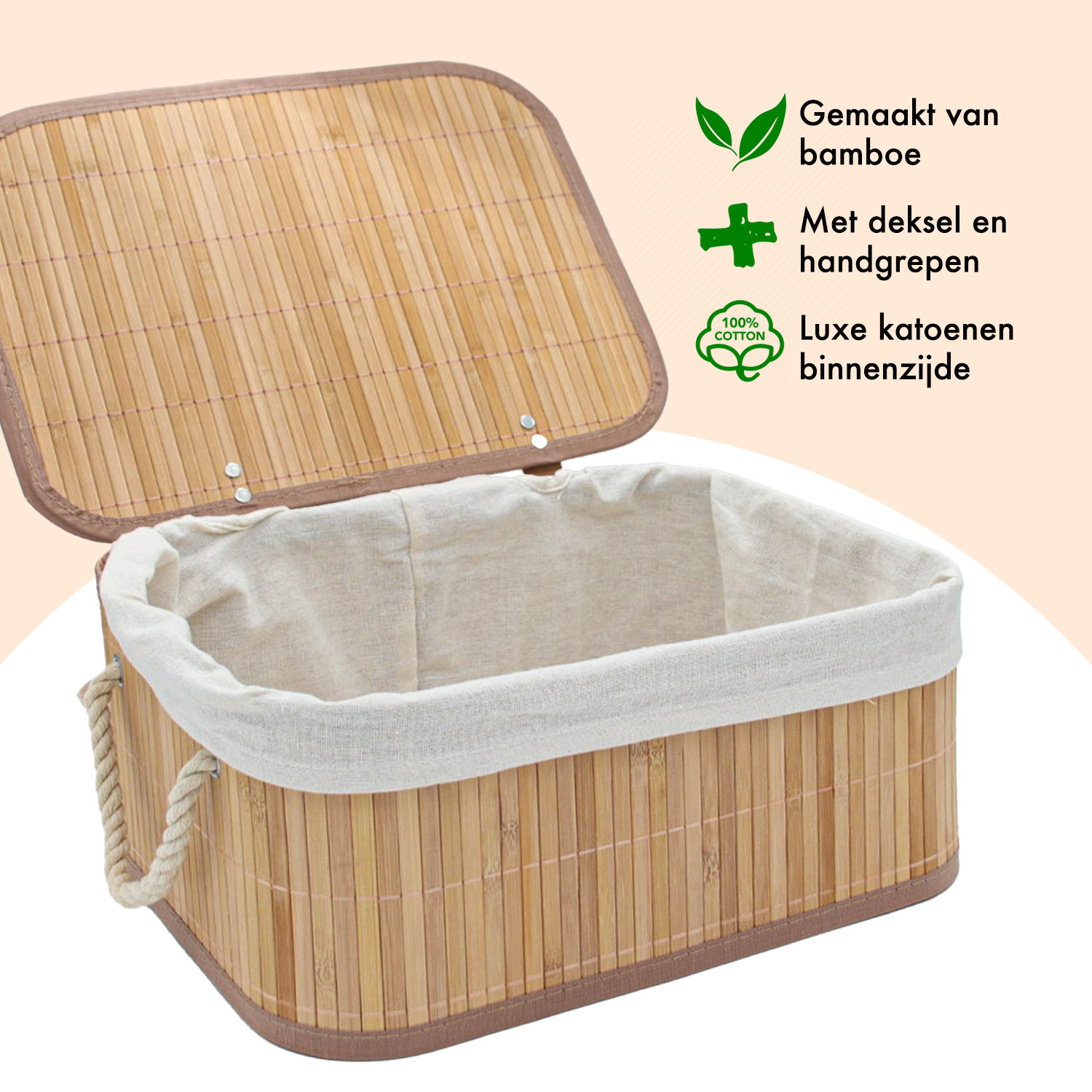 1500x1500 Opbergmand Opberger Bamboe Mand met Deksel 03