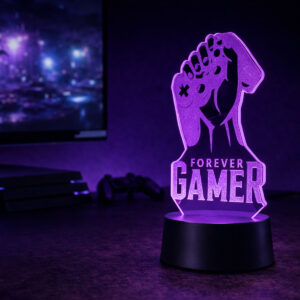 3D LED Lamp Gaming Forever Gamer 03