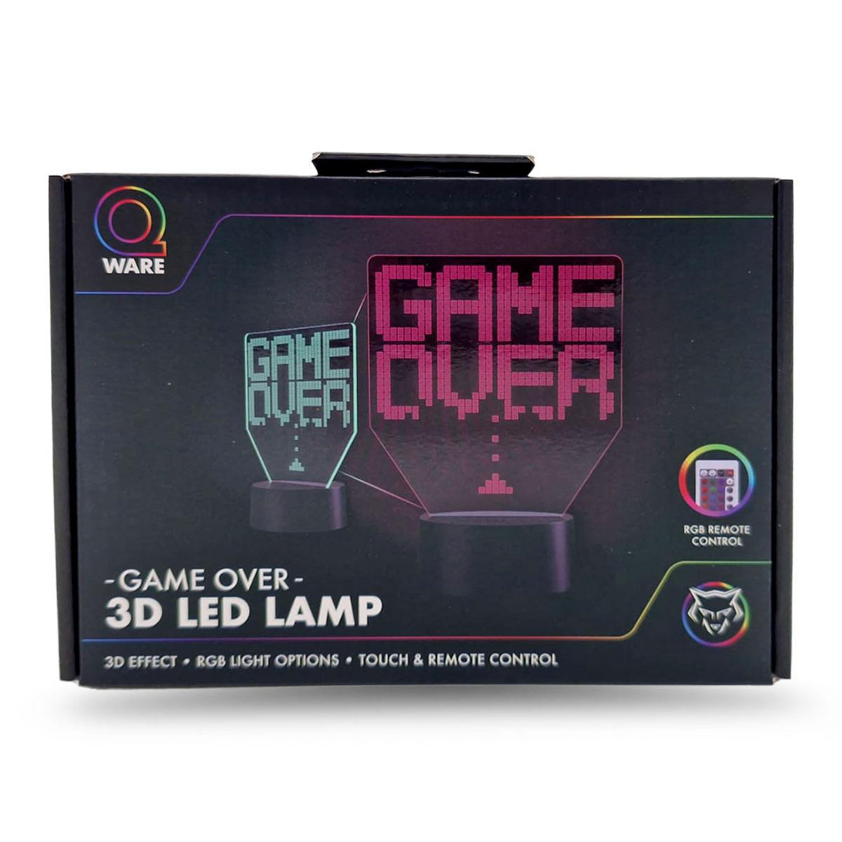 3D LED Lamp Gaming Game Over 01