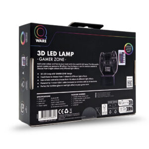 3D LED Lamp Gaming Gamer Zone 02
