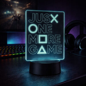3D LED Lamp Gaming JustOneMoreGame 03