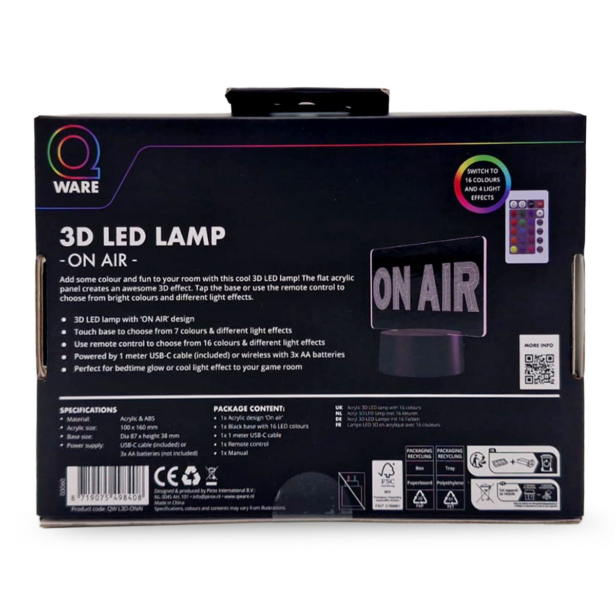 3D LED Lamp Gaming On Air 02