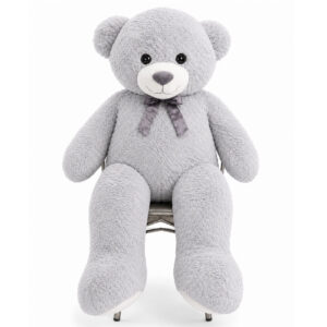 Beer 150cm knuffelbeer teddybeer grijs 01
