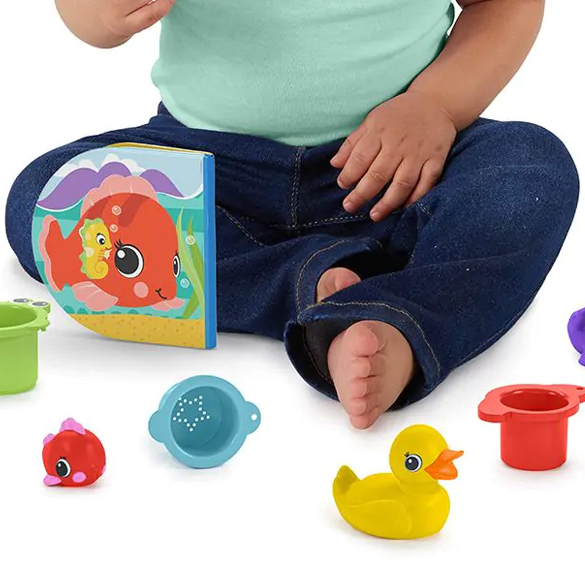 Baby badspeelgoed set splash splash badblokken speelset 05