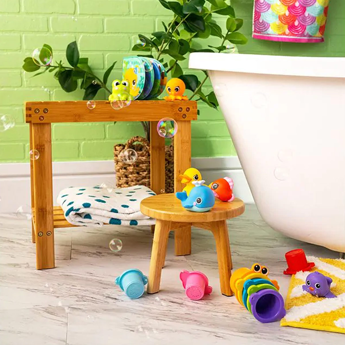 Baby badspeelgoed set splash splash badblokken speelset 10