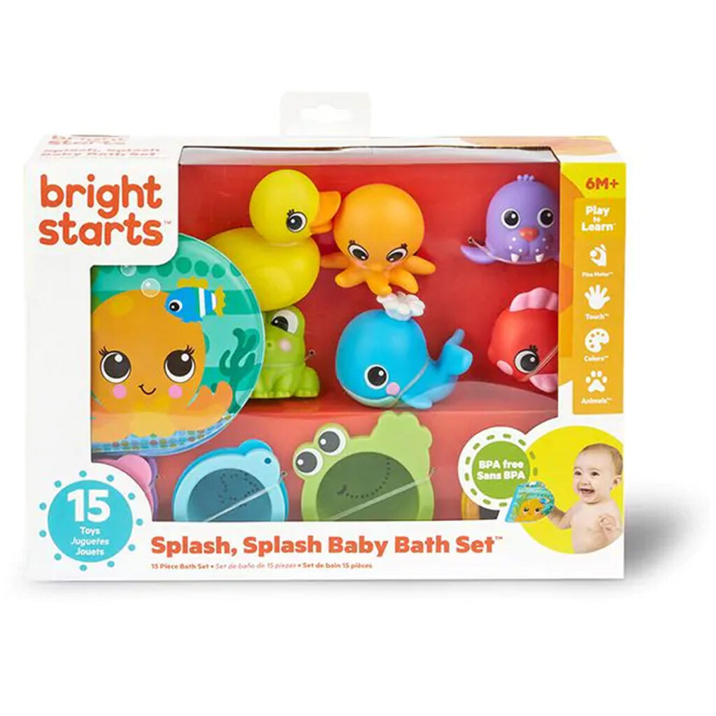 Baby badspeelgoed set splash splash badblokken speelset 14