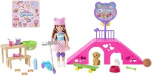 Barbie Chelsea met puppies Barbiepop1