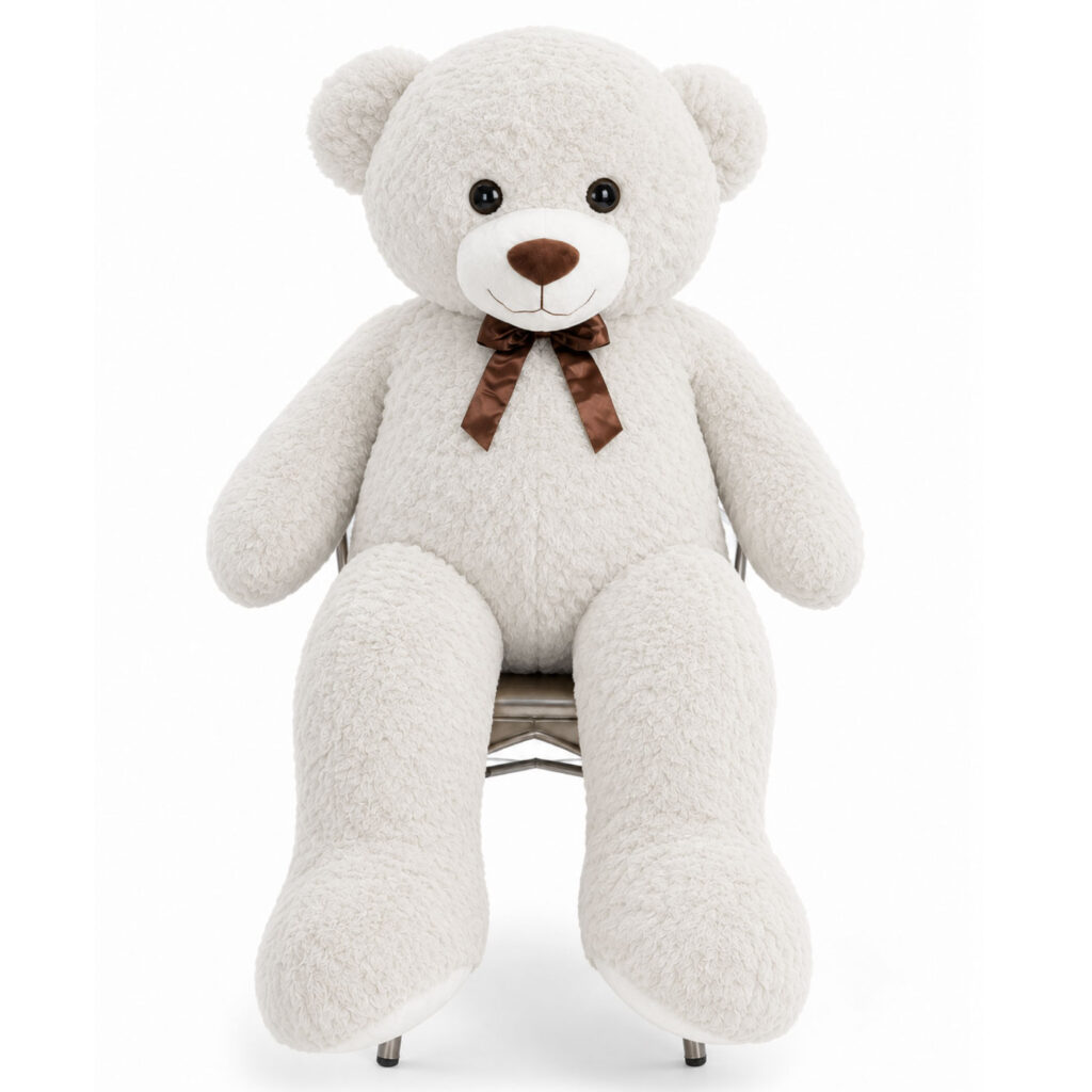 Beer 150cm knuffelbeer teddybeer wit 01 n