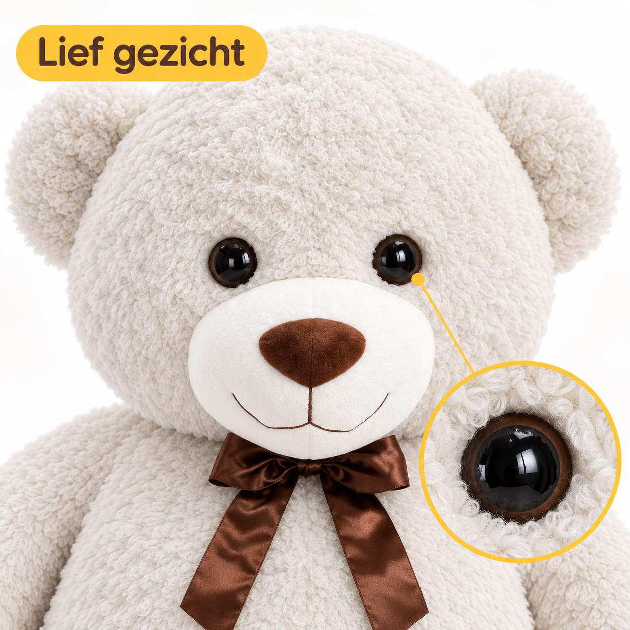 Beer 150cm knuffelbeer teddybeer wit 03 n