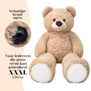 Beer Knuffelbeer 150cm XXXL 03