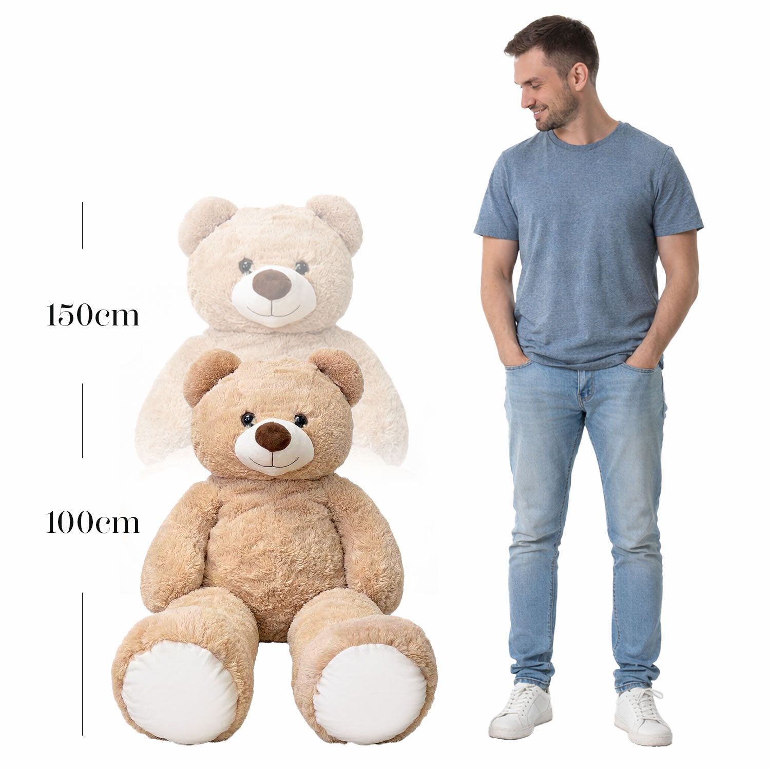 Beer Knuffelbeer 150cm XXXL 04