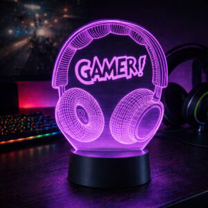 3D LED Lamp Gaming Gamer 03