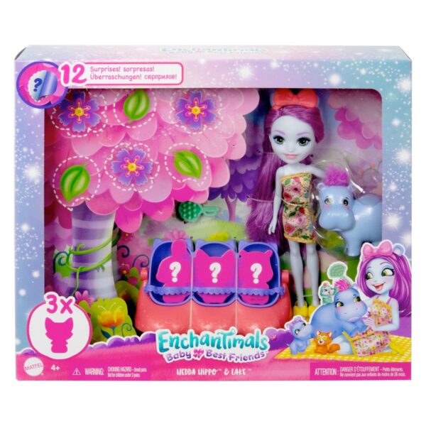 Enchantimals Baby Best Friends Hedda Hippo & Lake Pop 01
