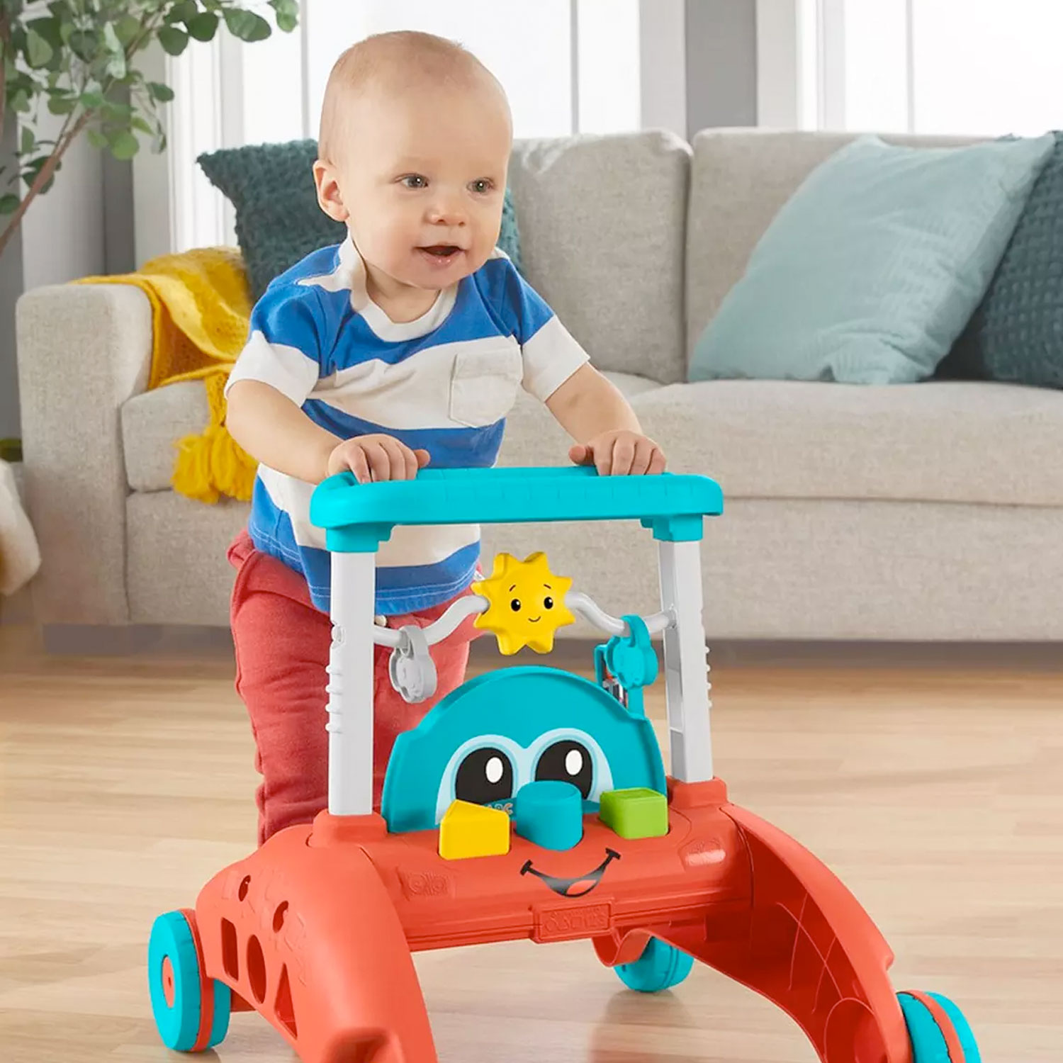 Fisher Price Fisher Price Tweezijdige loopwagen Peuter speelgoed met geluiden 02