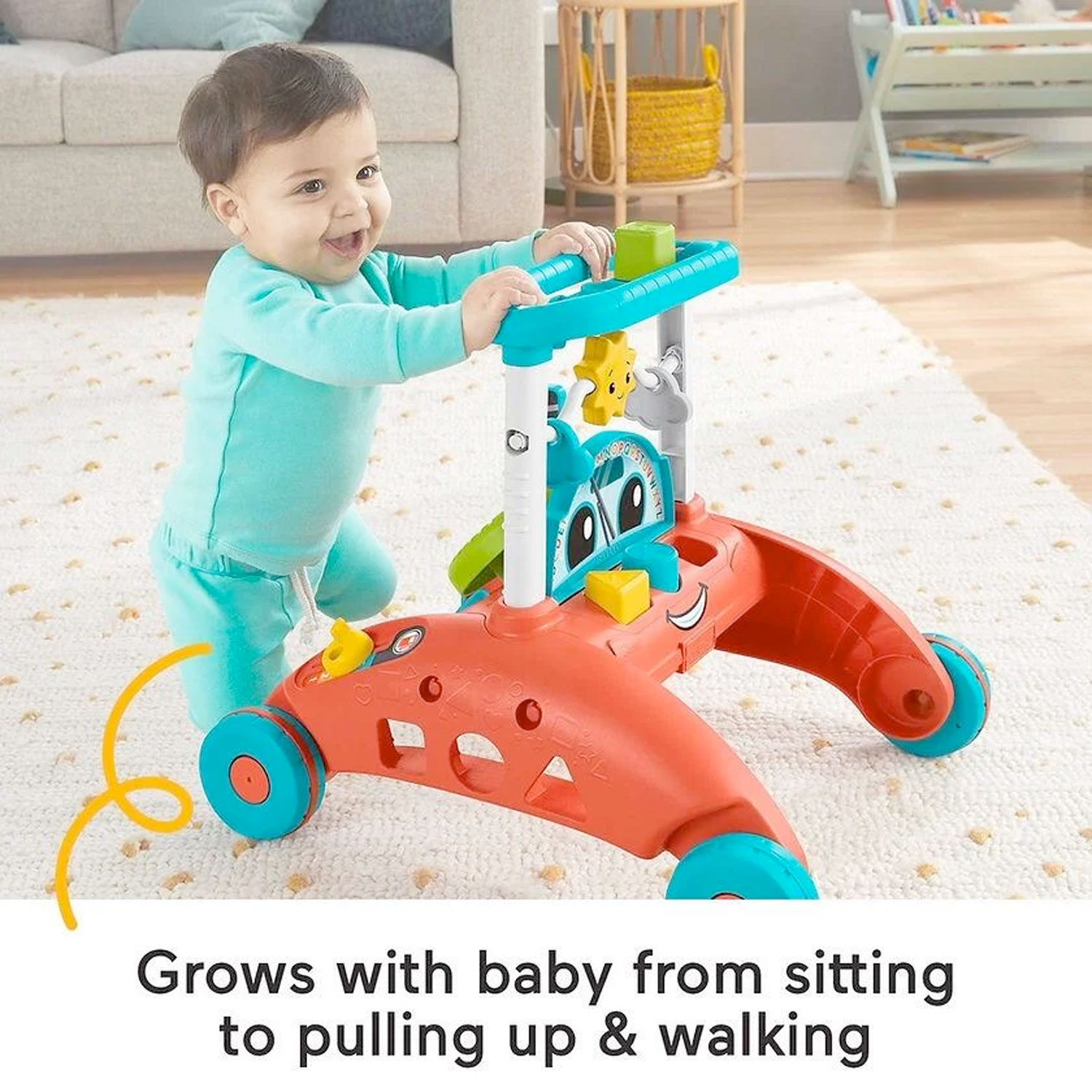 Fisher Price Fisher Price Tweezijdige loopwagen Peuter speelgoed met geluiden 03