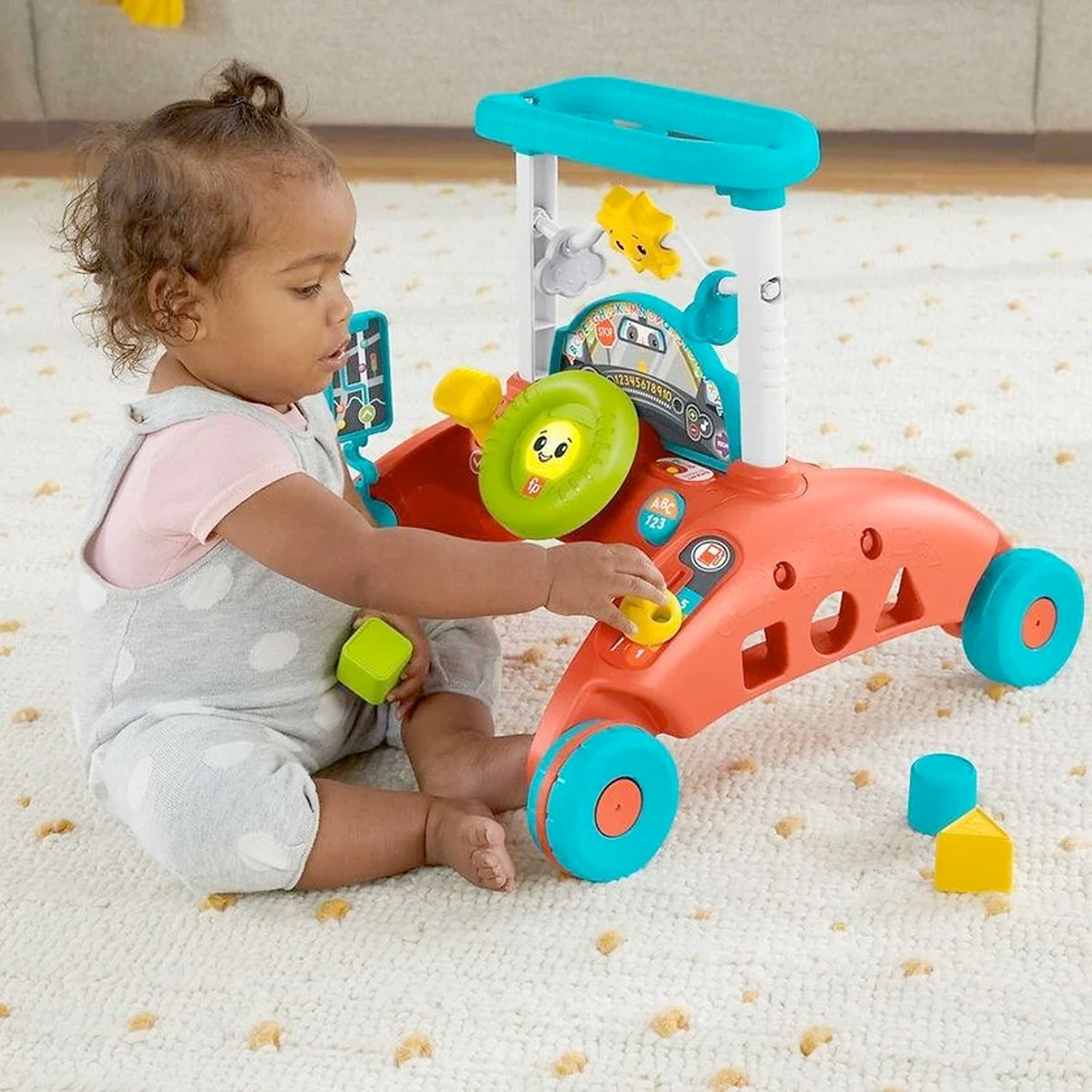 Fisher Price Fisher Price Tweezijdige loopwagen Peuter speelgoed met geluiden 05