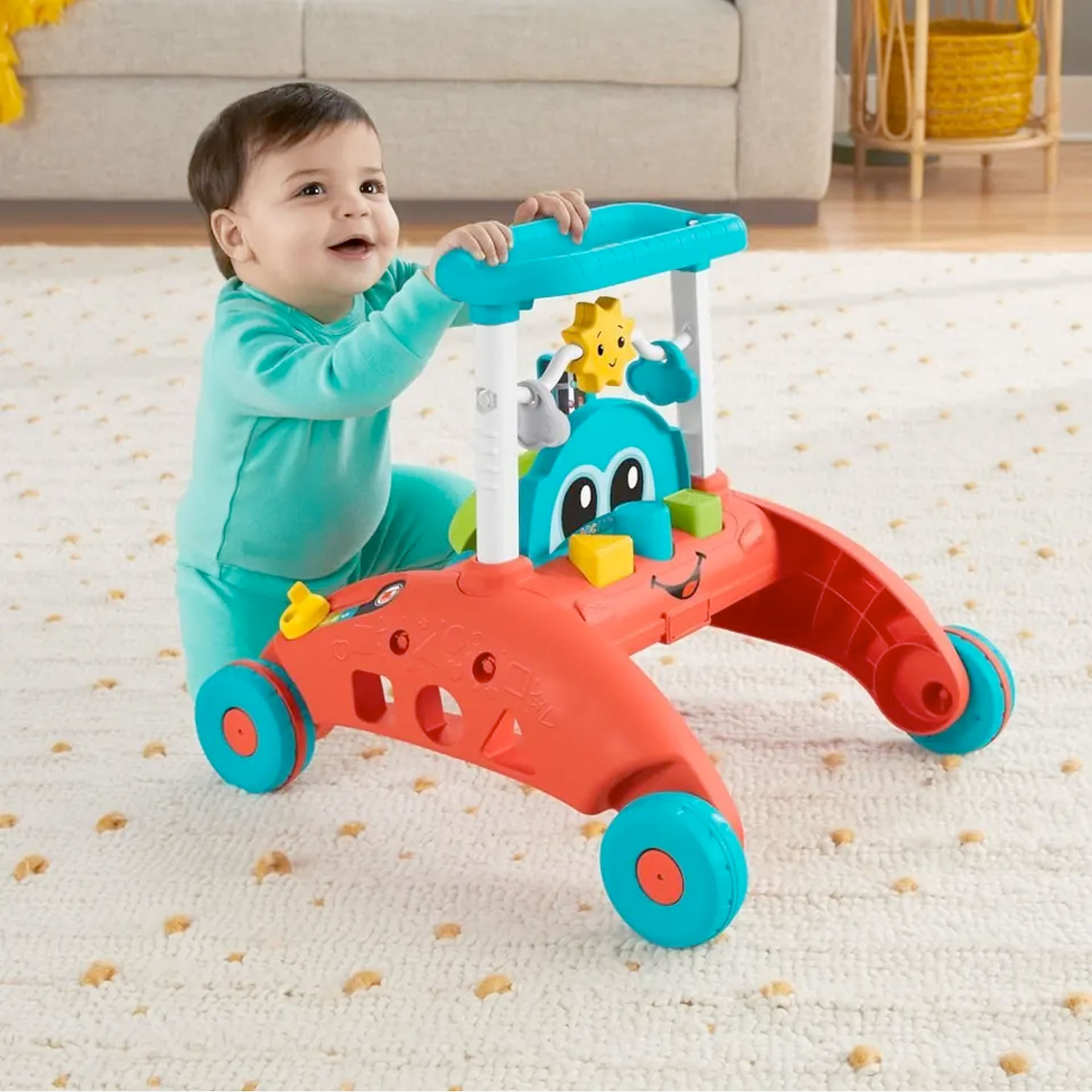 Fisher Price Fisher Price Tweezijdige loopwagen Peuter speelgoed met geluiden 09