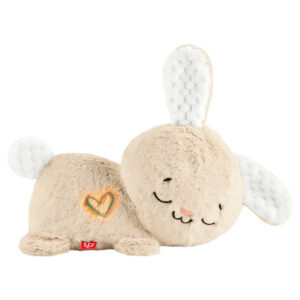 Fisher Price Kalmerend Konijntje knuffel met muziek, lichtjes en beweging 01