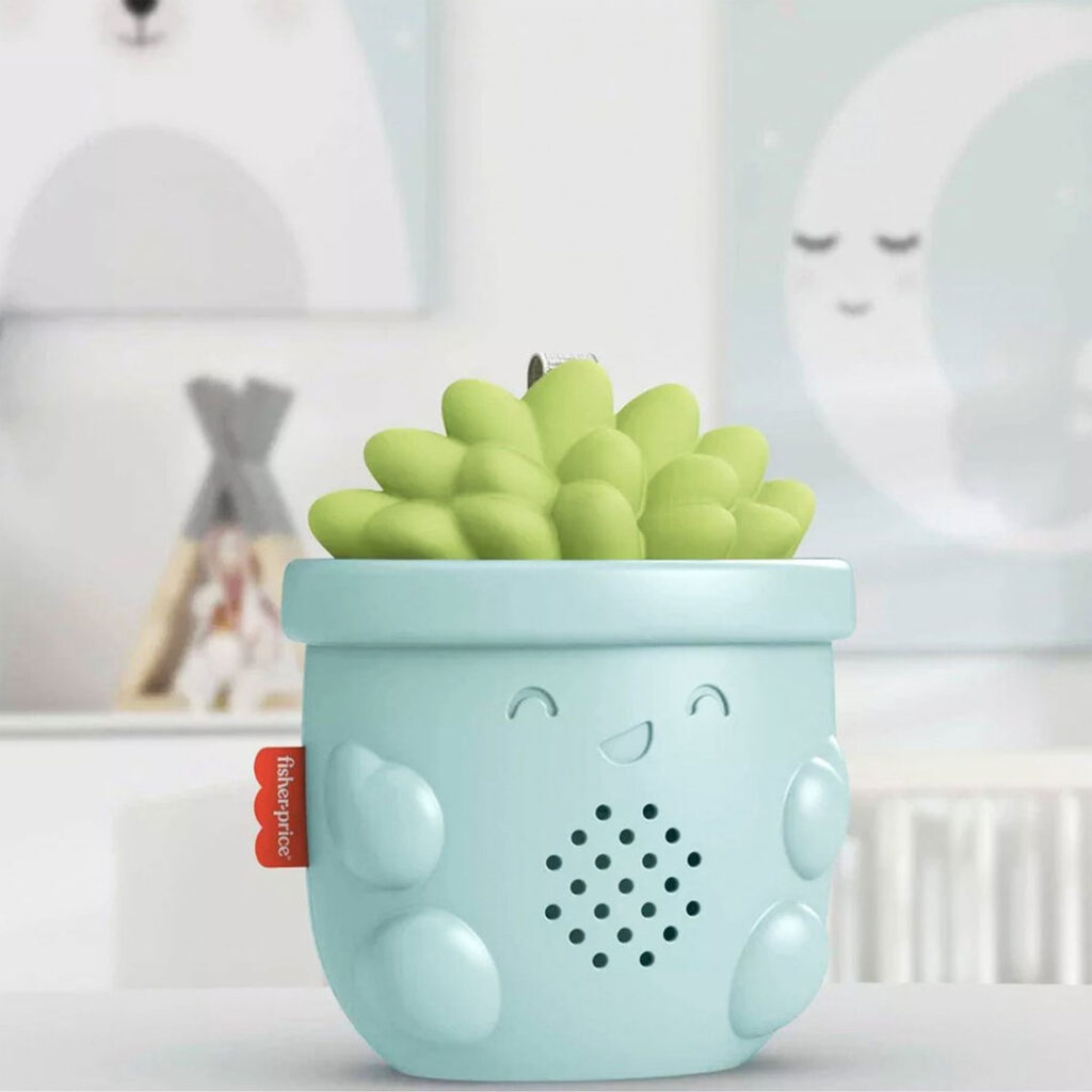 Fisher Price Soothe & Go Succulent Kinderwagen baby speelgoed muziek speeltje Vetplant 20x10x8cm 01