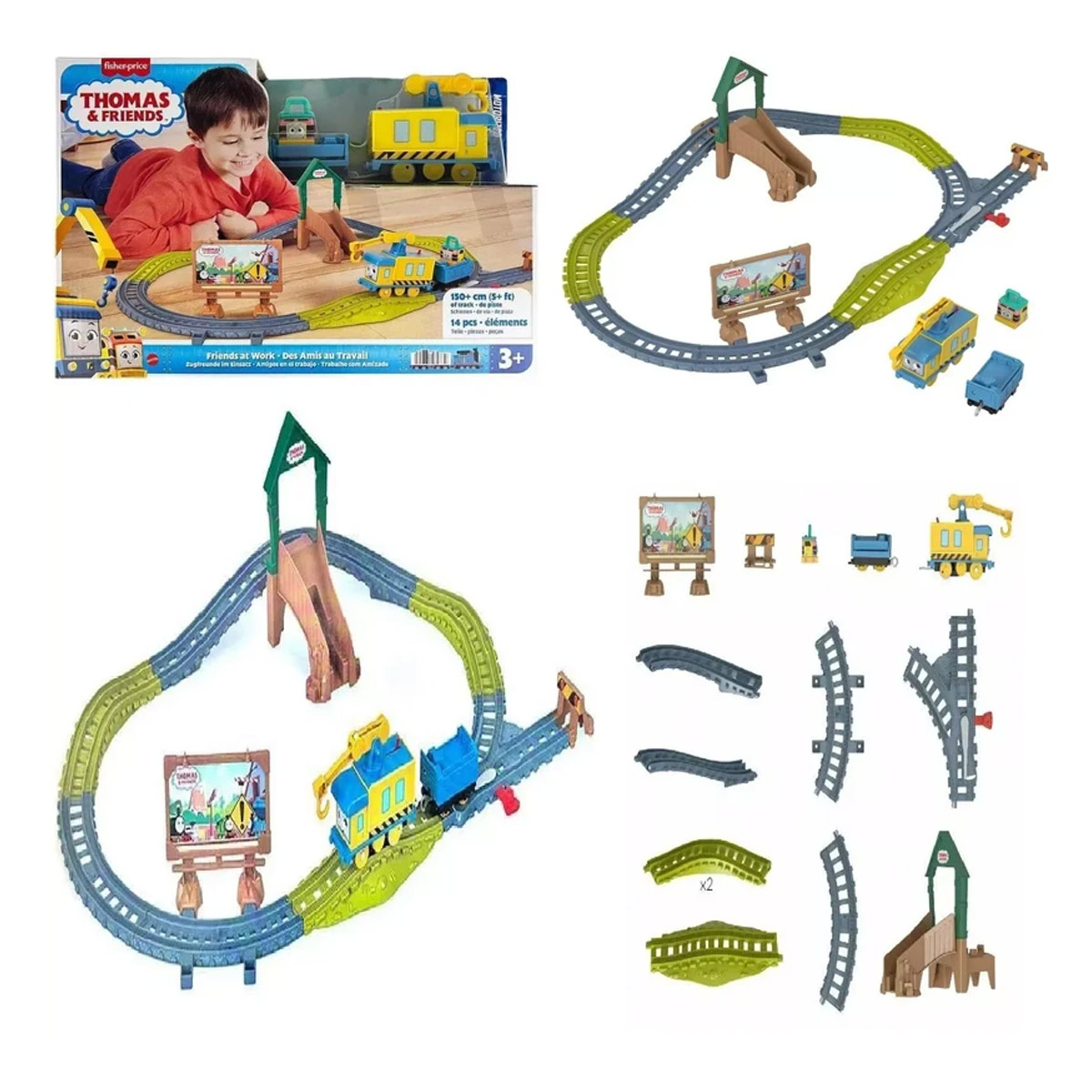 Fisher Price Thomas & Friends Friends at work Treinset met Locomotief 03