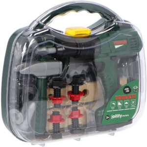 Gereedschapskoffer Deluxe met Accessoires Speelgoed Professional Line Accuboormachine Hamer Zaag Bouten 06