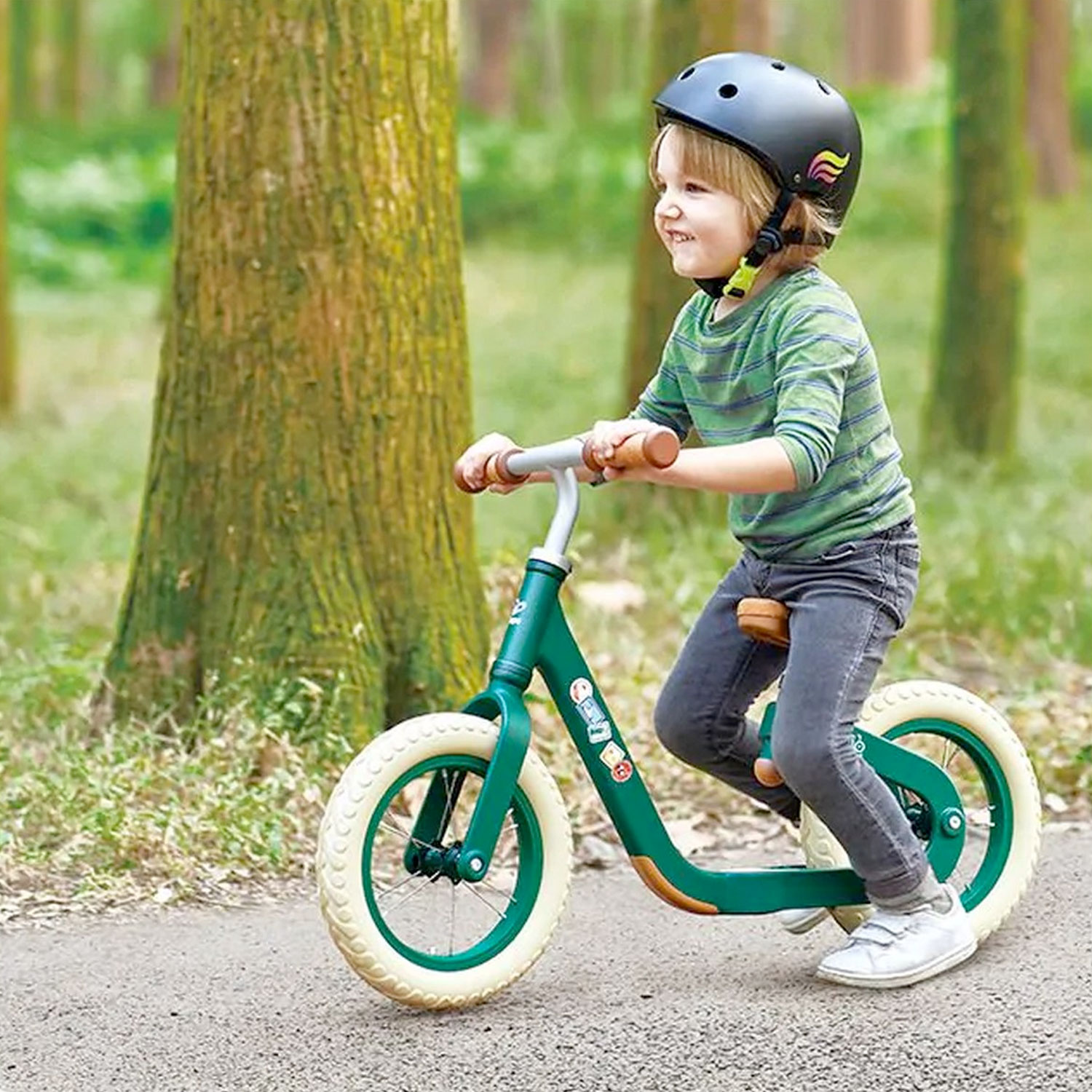 Hape kinderfiets Balance Bike Groen 02