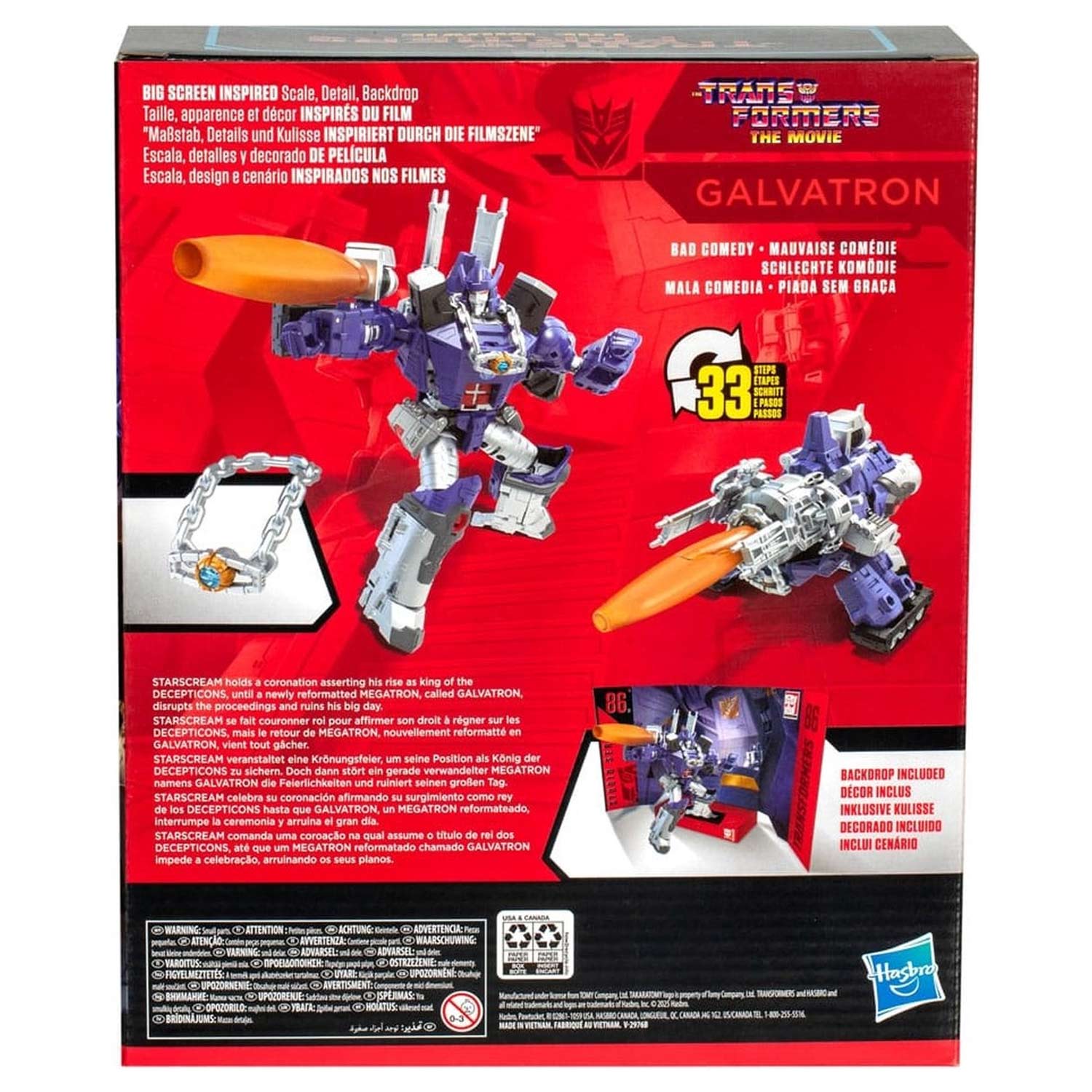 Hasbro The Transformers The Movie Studio Series Leader Class Action Figure Galvatron 22 cm Action Figuur 05