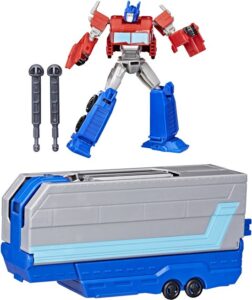 Hasbro Transformers speelgoed EarthSpark Optimus Prime Battle Trailer robot.2