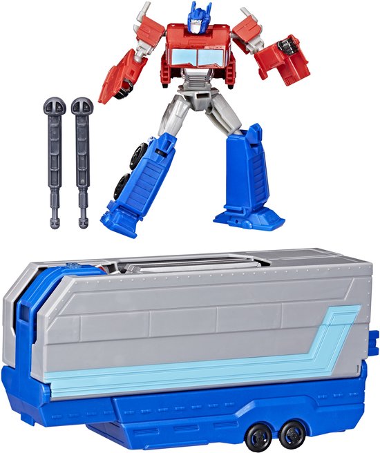 Hasbro Transformers speelgoed EarthSpark Optimus Prime Battle Trailer robot.2