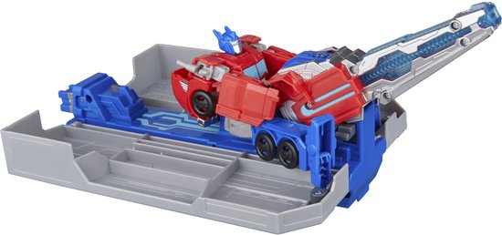 Hasbro Transformers speelgoed EarthSpark Optimus Prime Battle Trailer robot.5