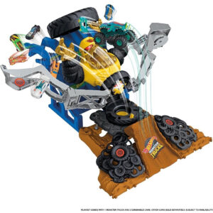 Hot Wheels Monstertrucks Arenabeukers Mega Wrex tegen Crushzilla Bazengevecht Speelset 08