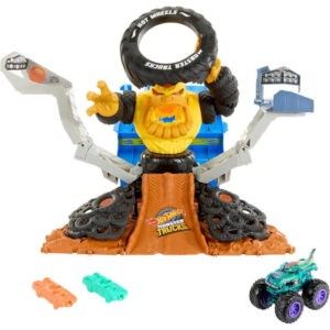 Hot Wheels Monstertrucks Arenabeukers Mega Wrex tegen Crushzilla Bazengevecht Speelset 09