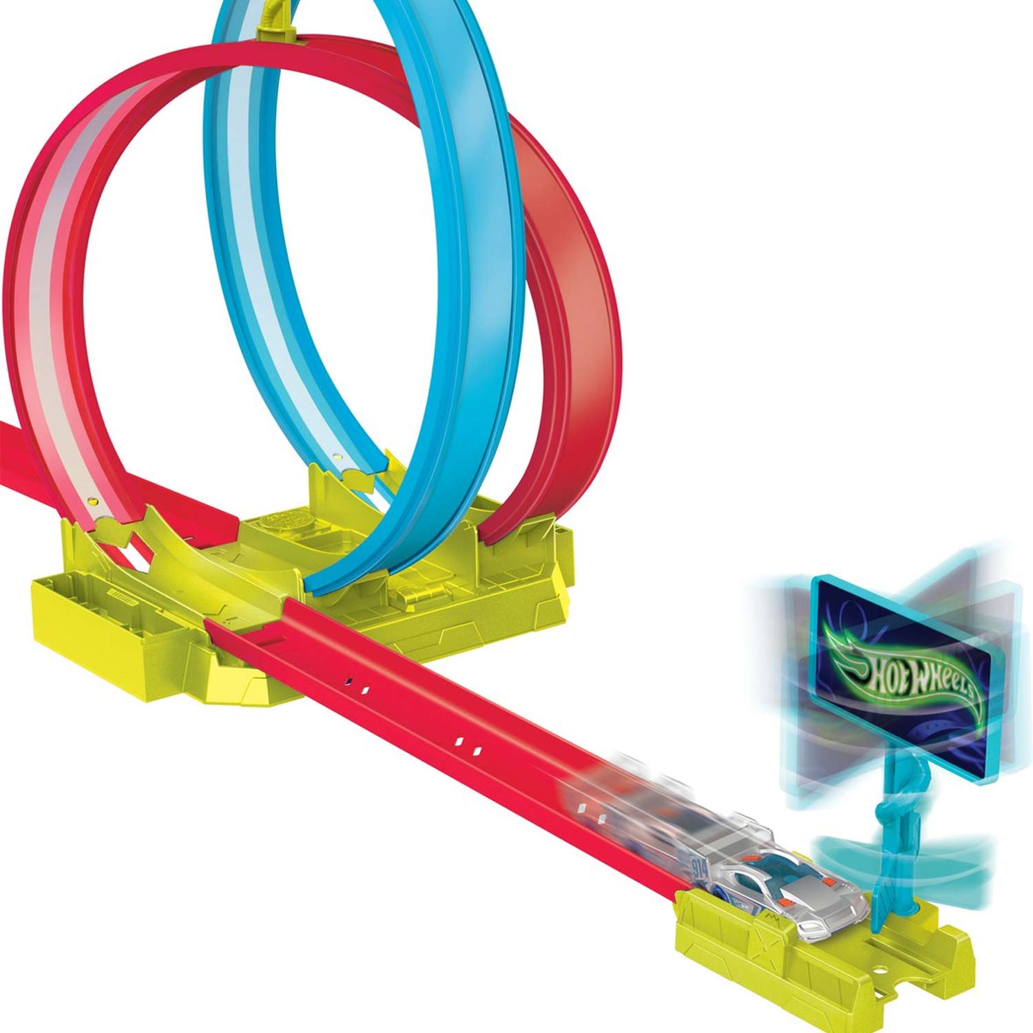 Hot Wheels Neon Snelheidsduivels Baanset Laserstunt Botsbaan 03