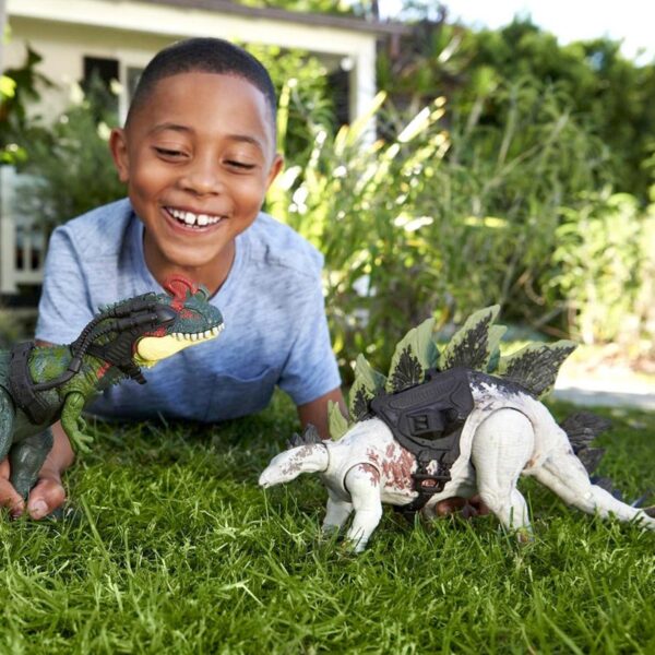 Jurassic World Dominion Dino Trackers Gigantische Tracker Stegosaurus Dinosaurus Speelgoed 01
