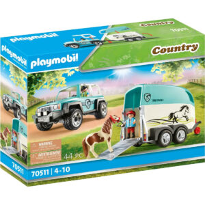 PLAYMOBIL Country Auto met aanhanger paardentrailer 70511 01
