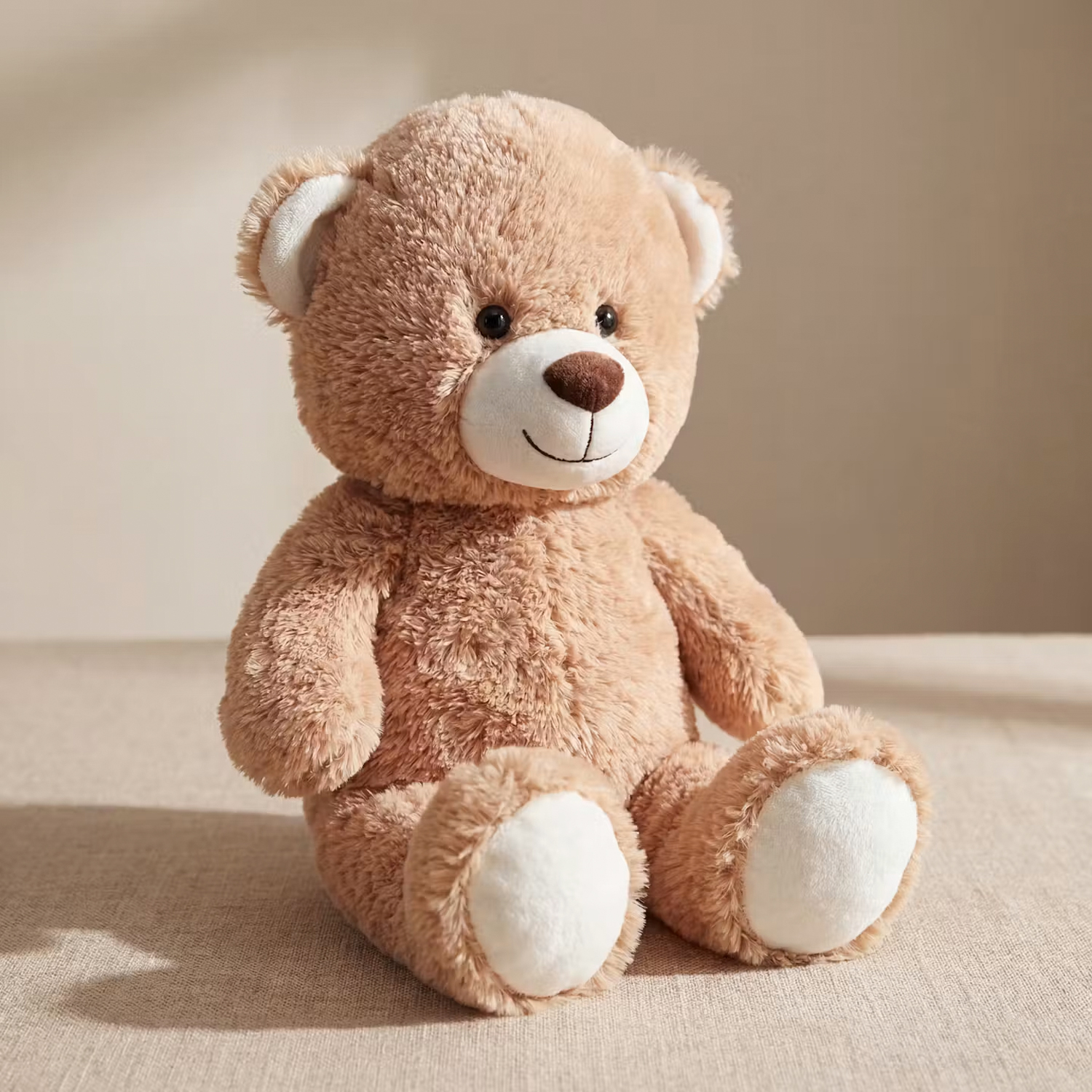 Knuffelbeer Knuffel Pluche Teddybeer Beige 07