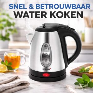 Korona 20303 RVS waterkoker, 1 liter, 2000W 04