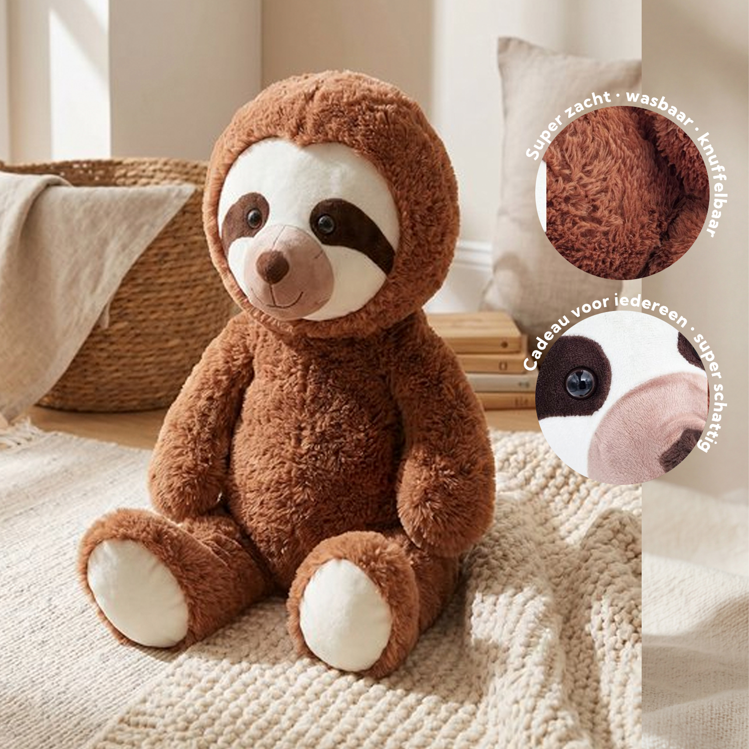 Luiaard knuffel 01