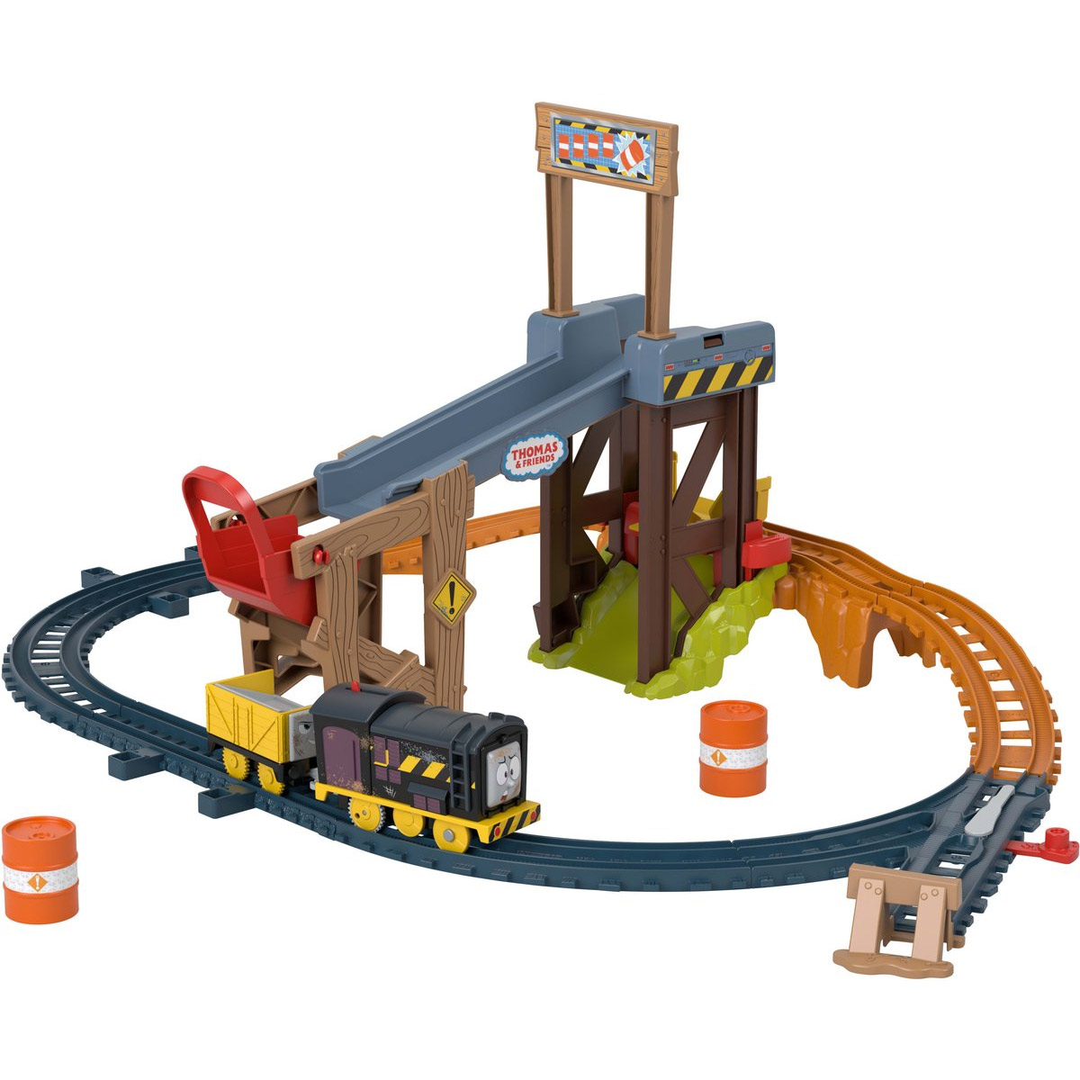 Mattel speelgoed Thomas & Friends Diesel Lift & Load bouwset trein 02