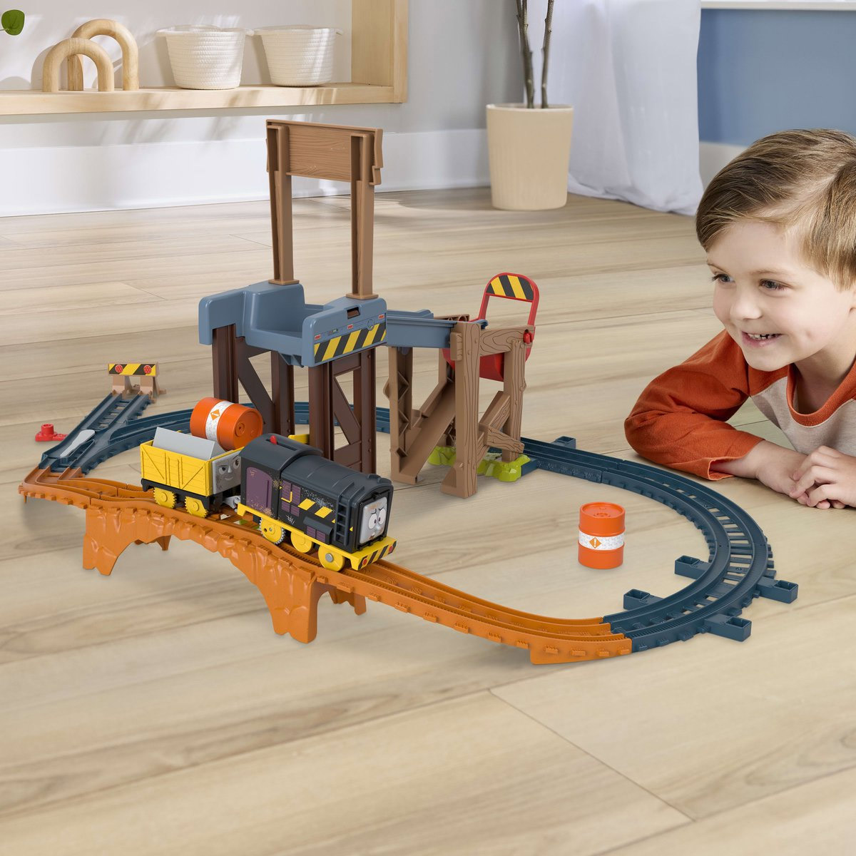 Mattel speelgoed Thomas & Friends Diesel Lift & Load bouwset trein 06