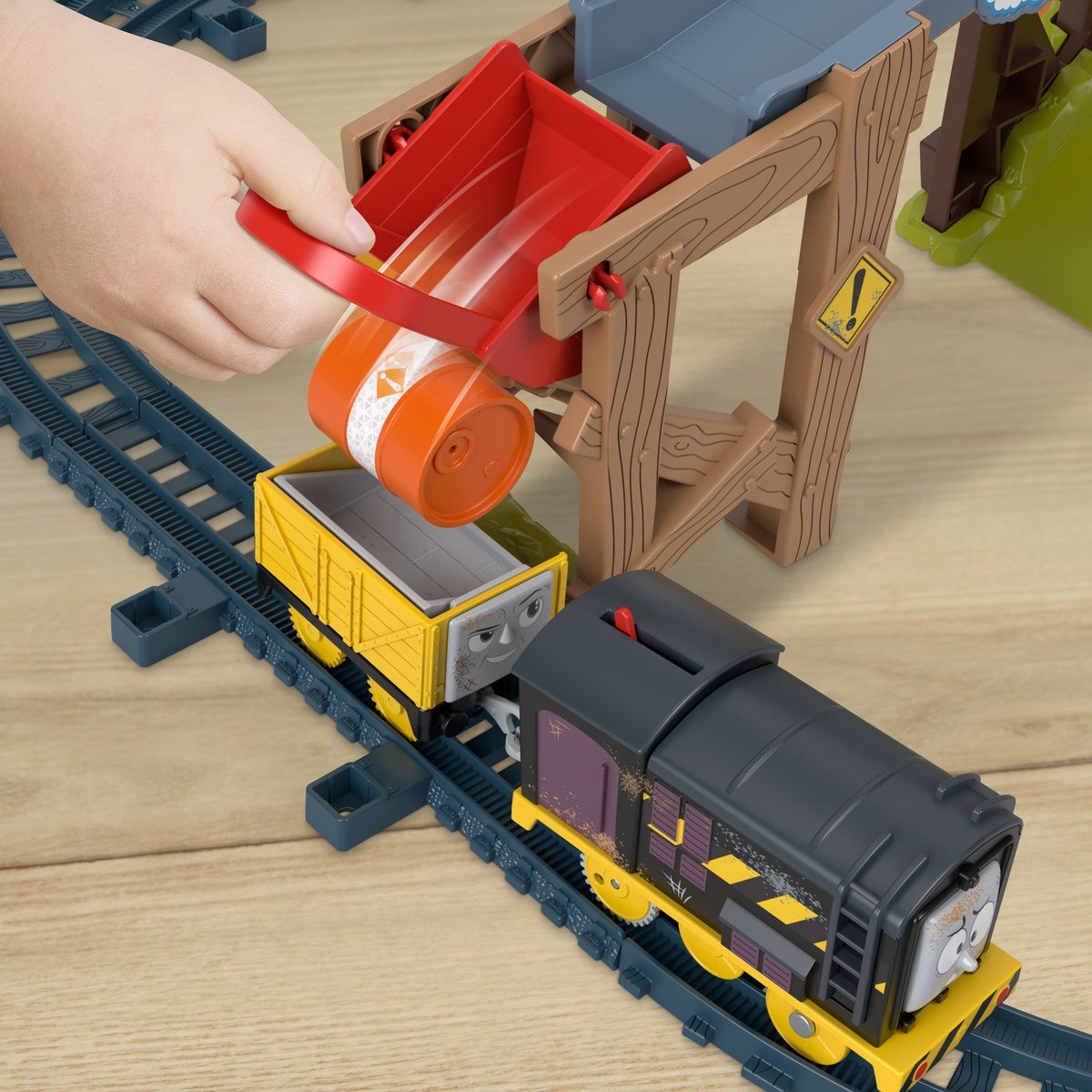Mattel speelgoed Thomas & Friends Diesel Lift & Load bouwset trein 10