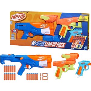 NERF N Series Gear Up Pack set van 3 speelgoedblasters Inclusief 18 Nerf N1 darts 01
