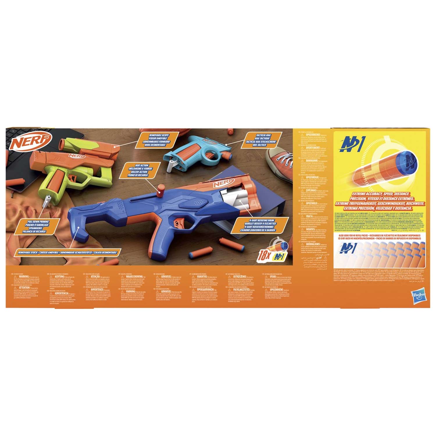 NERF N Series Gear Up Pack set van 3 speelgoedblasters Inclusief 18 Nerf N1 darts 09