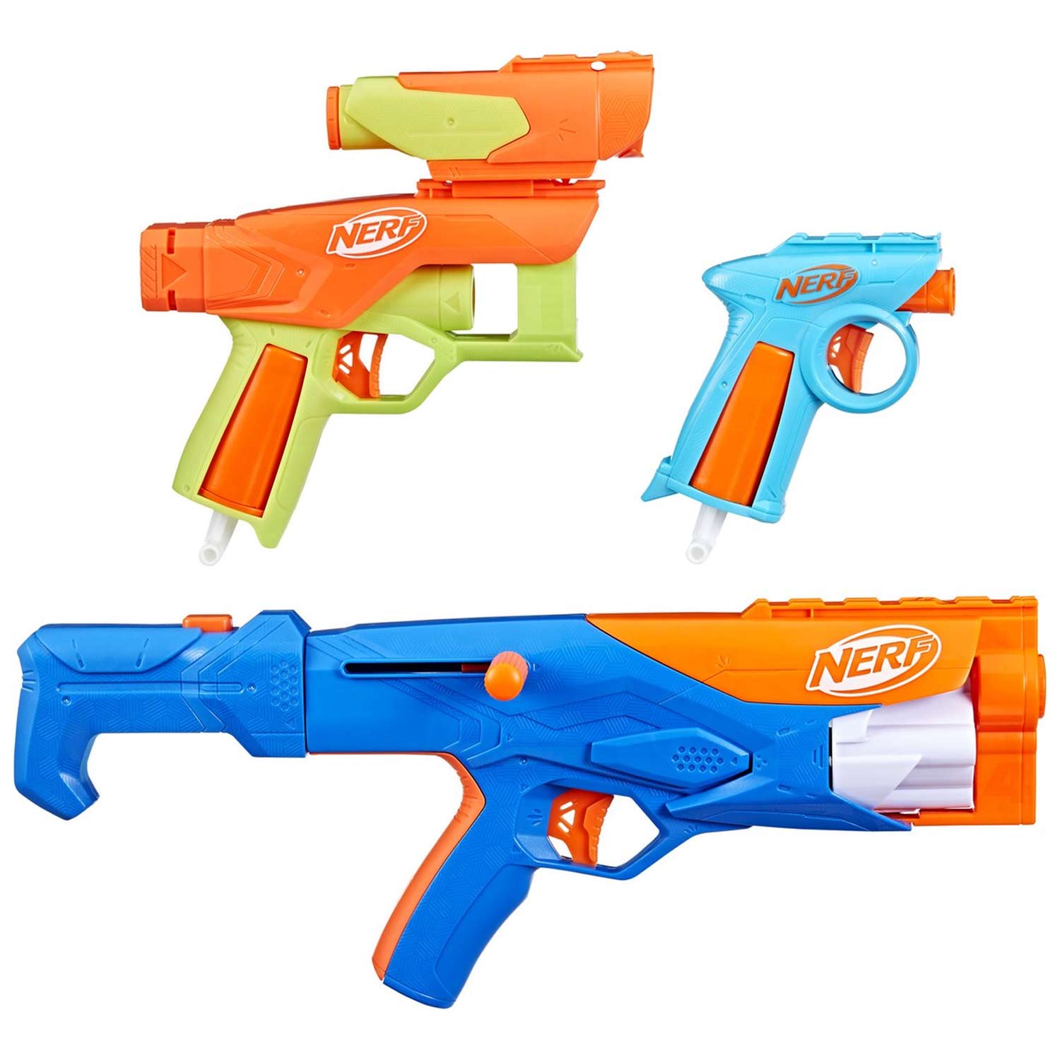 NERF N Series Gear Up Pack set van 3 speelgoedblasters Inclusief 18 Nerf N1 darts 17