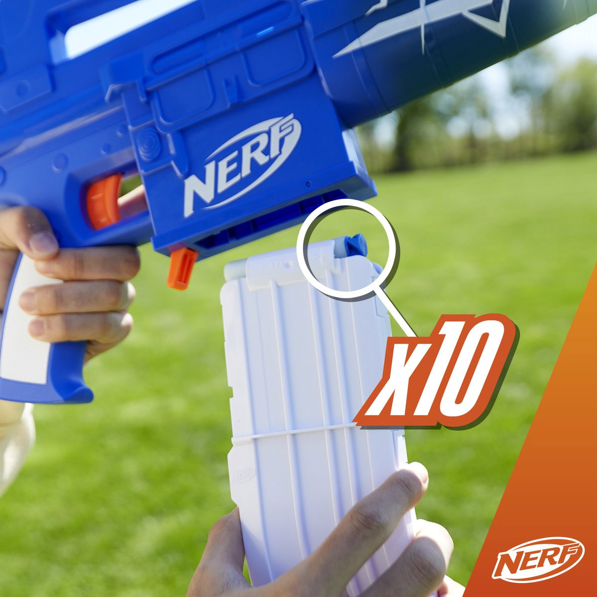 Nerf Fortnite Blue Shock pijltjes geweer 03
