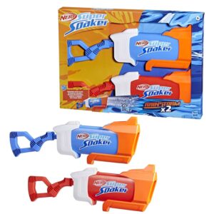 Nerf Super Soaker Rainstorm – Blauw of Rood – Waterblaster (650 ml) – 2 Stuks 02