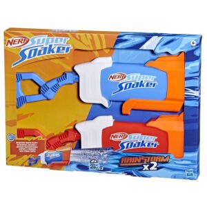 Nerf Super Soaker Rainstorm – Blauw of Rood – Waterblaster (650 ml) – 2 Stuks 04