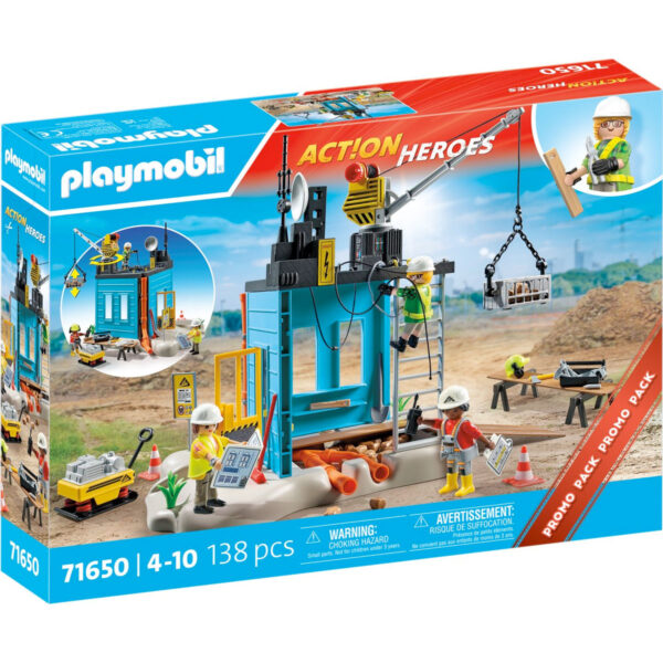 PLAYMOBIL Action Heroes PROMO Bouwplaats 71650 01
