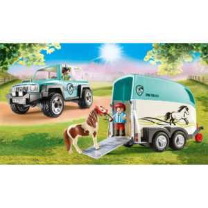 PLAYMOBIL Country Auto met aanhanger paardentrailer 70511 07