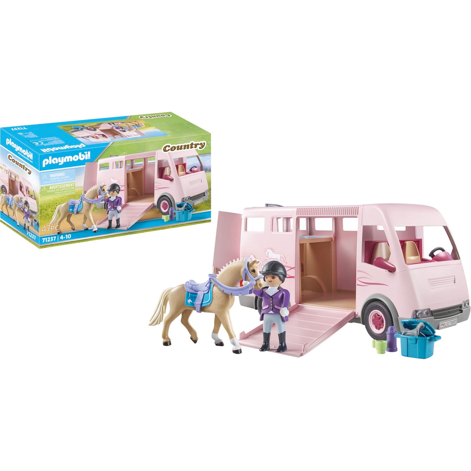 PLAYMOBIL Country Paardentransportwagen 71237 02